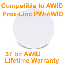 Proximity Stick PVC Tag AWID 125KHz 37bit Format Compatible with AWID Prox-Linc PW-AWID